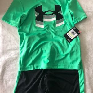 Boys Under Armor athletic set